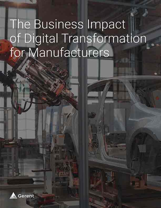 The Business Impact of Digital Transformation for
Manufacturers Cover